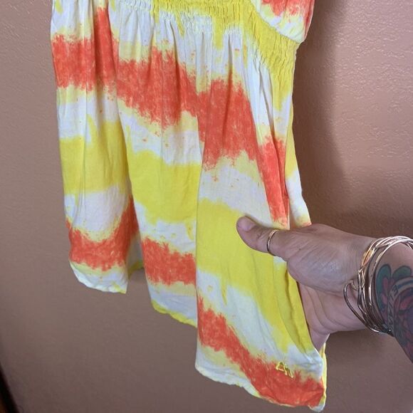 Matix Orange & Yellow Tie Dye Stripe Tank Size XS - Picture 4 of 10